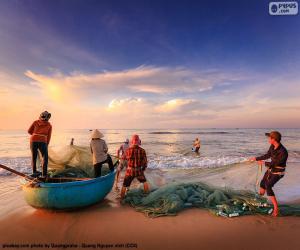 Puzzle Ψαράδες στο Βιετνάμ